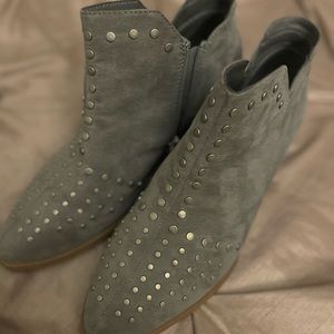Studded Grey Booties